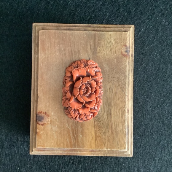 Vintage 1939 Golden Gate international exposition faux coral box - Picture 5 of 8